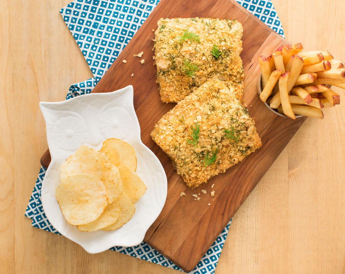 Salt & Vinegar Crusted Trout — Wise Snacks
