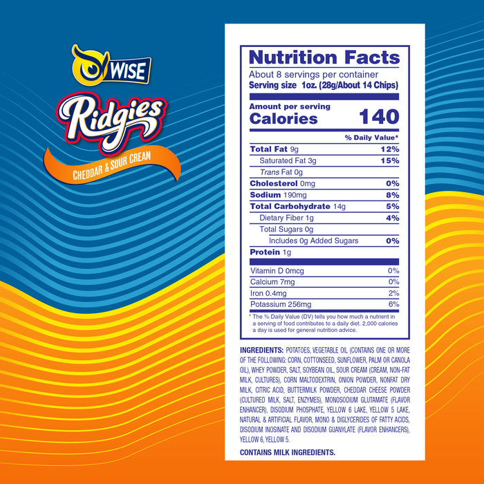 Ridgies Cheddar and Sour Cream