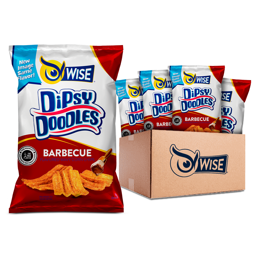 BBQ Dipsy Doodles Wavy Corn Chips — Wise Snacks