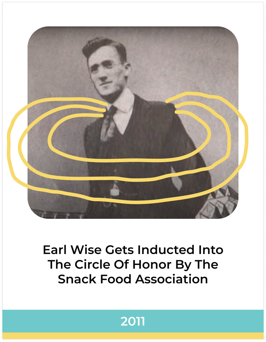 Earl Wise Gets Inducted Into The Circle Of Honor By The Snack Food Association